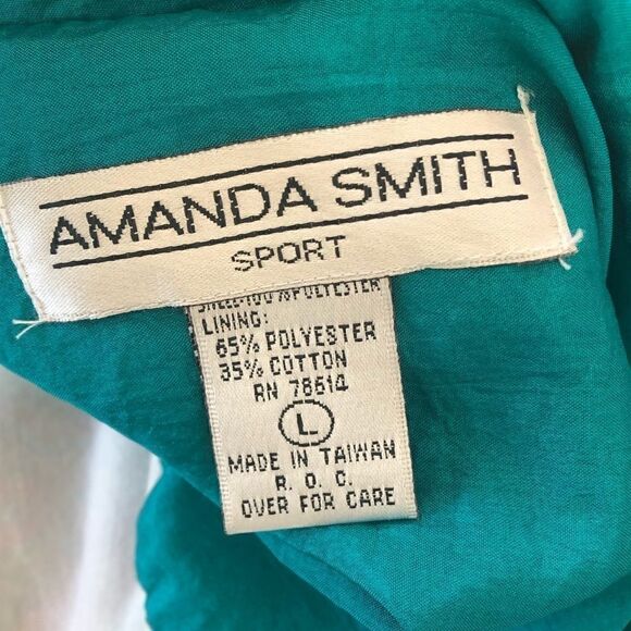 Vintage 70s 1970s Paisley Bomber Zip Jacket Psychedelic Windbreaker Women Size L - Picture 7 of 8